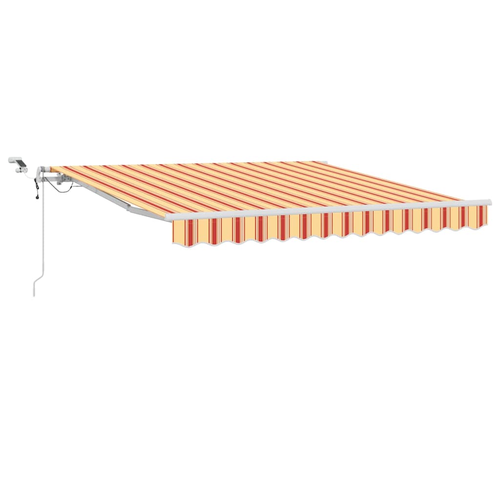 vidaXL Tkanina Zadaszenia Żółty i pomarańczowy 350 x 250 cm Poliester