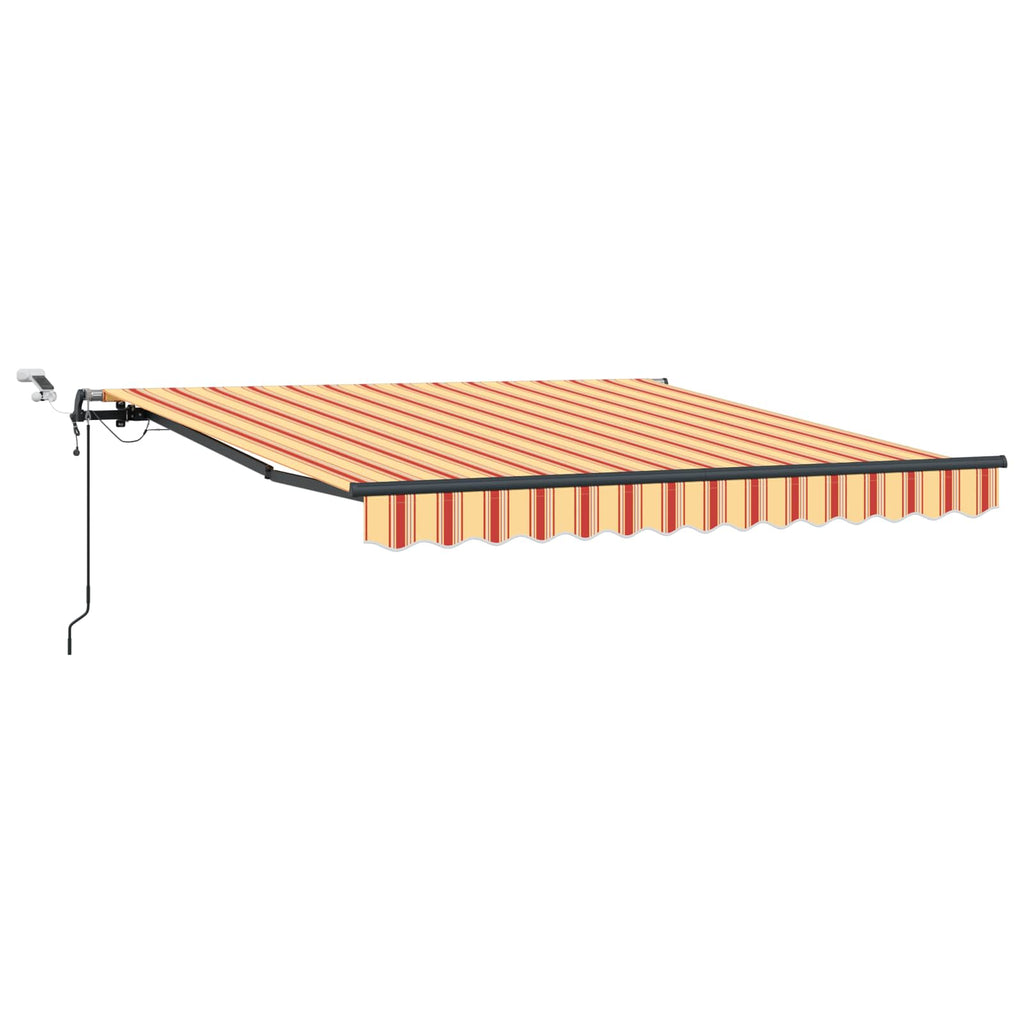 vidaXL Tkanina Zadaszenia Żółty i pomarańczowy 350 x 250 cm Poliester