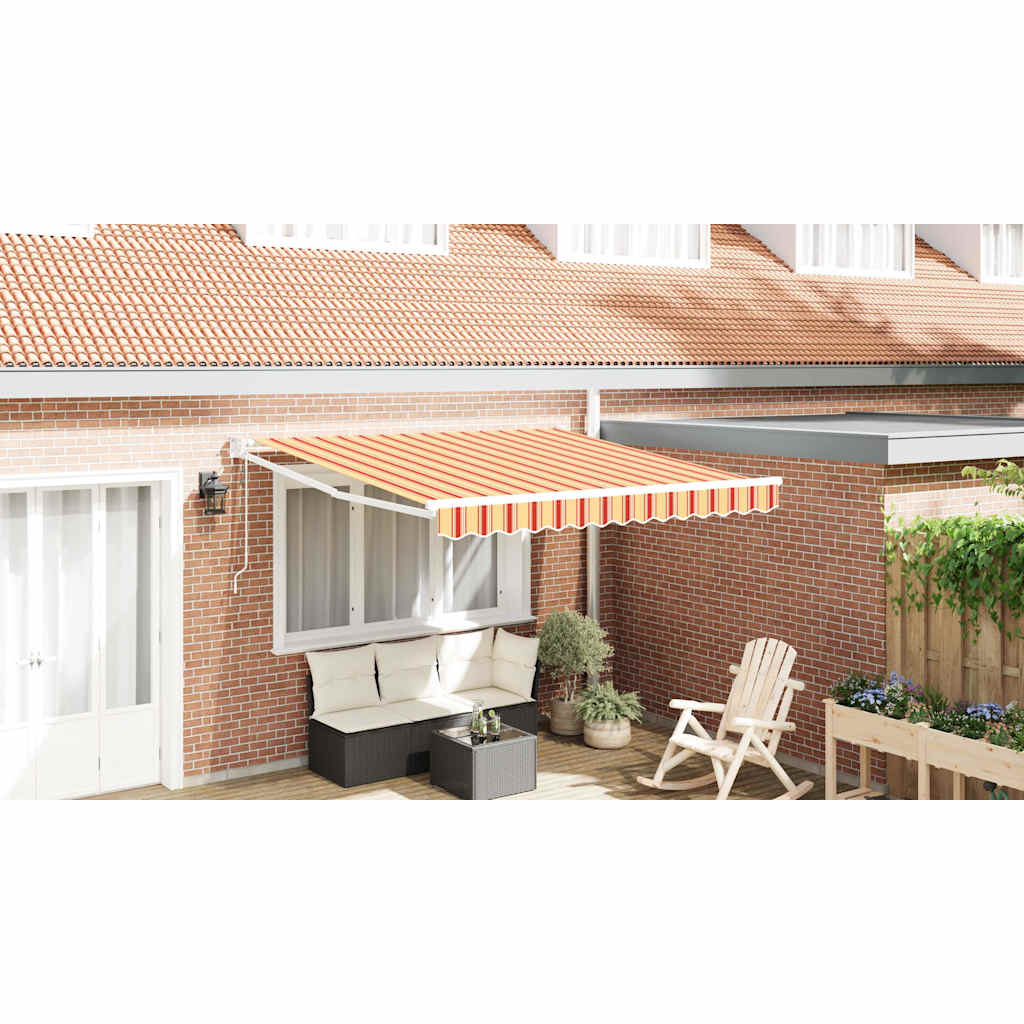 vidaXL Markiza Żółty i pomarańczowy 350 x 250 x 165 cm