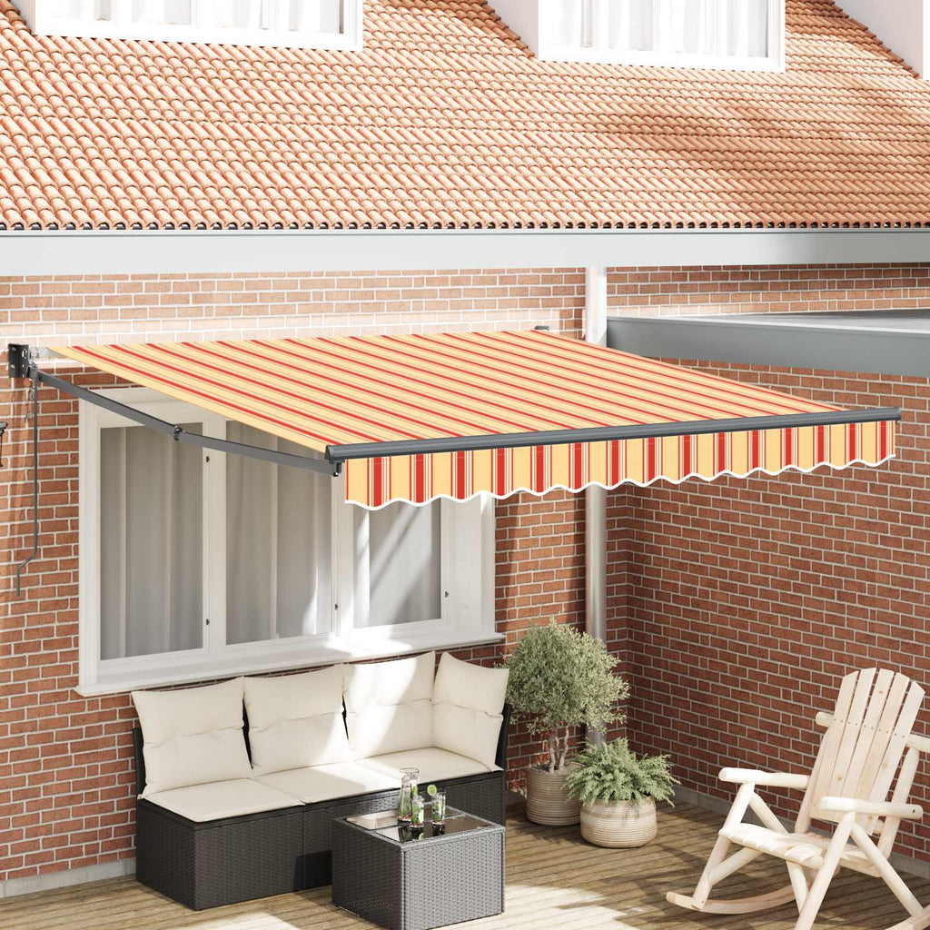 vidaXL Markiza Żółty i pomarańczowy 350 x 250 x 165 cm