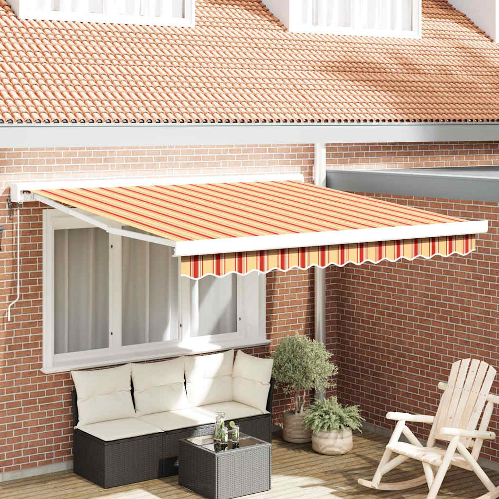 vidaXL Markiza Żółty i pomarańczowy 350 x 250 x 165 cm