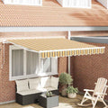 vidaXL Markiza wysuwana Wielokolorowe 350 x 250 cm
