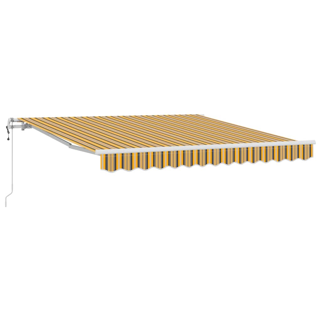 vidaXL Markiza wysuwana Wielokolorowe 350 x 250 cm Tkanina i aluminium