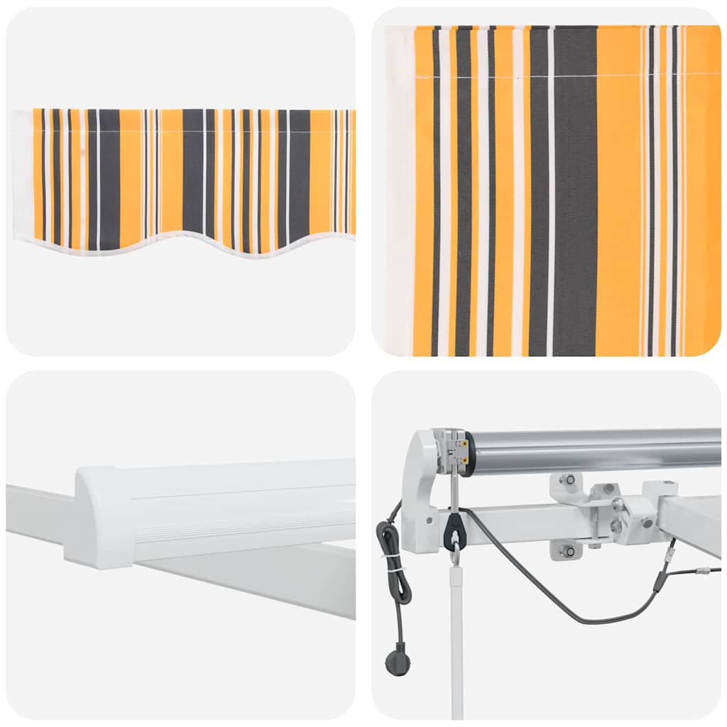 vidaXL Tkanina Zadaszenia Wielokolorowe 350 x 250 cm Poliester