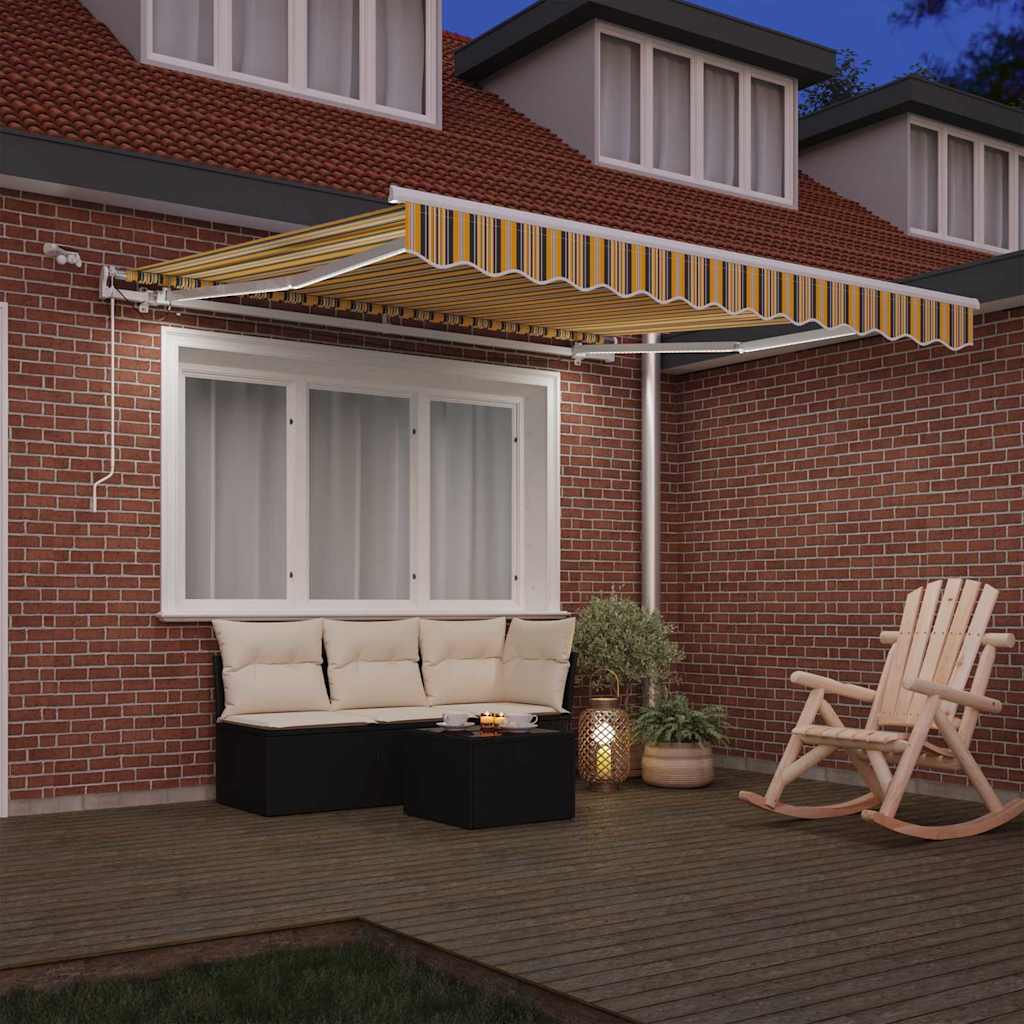 vidaXL Tkanina Zadaszenia Wielokolorowe 350 x 250 cm Poliester