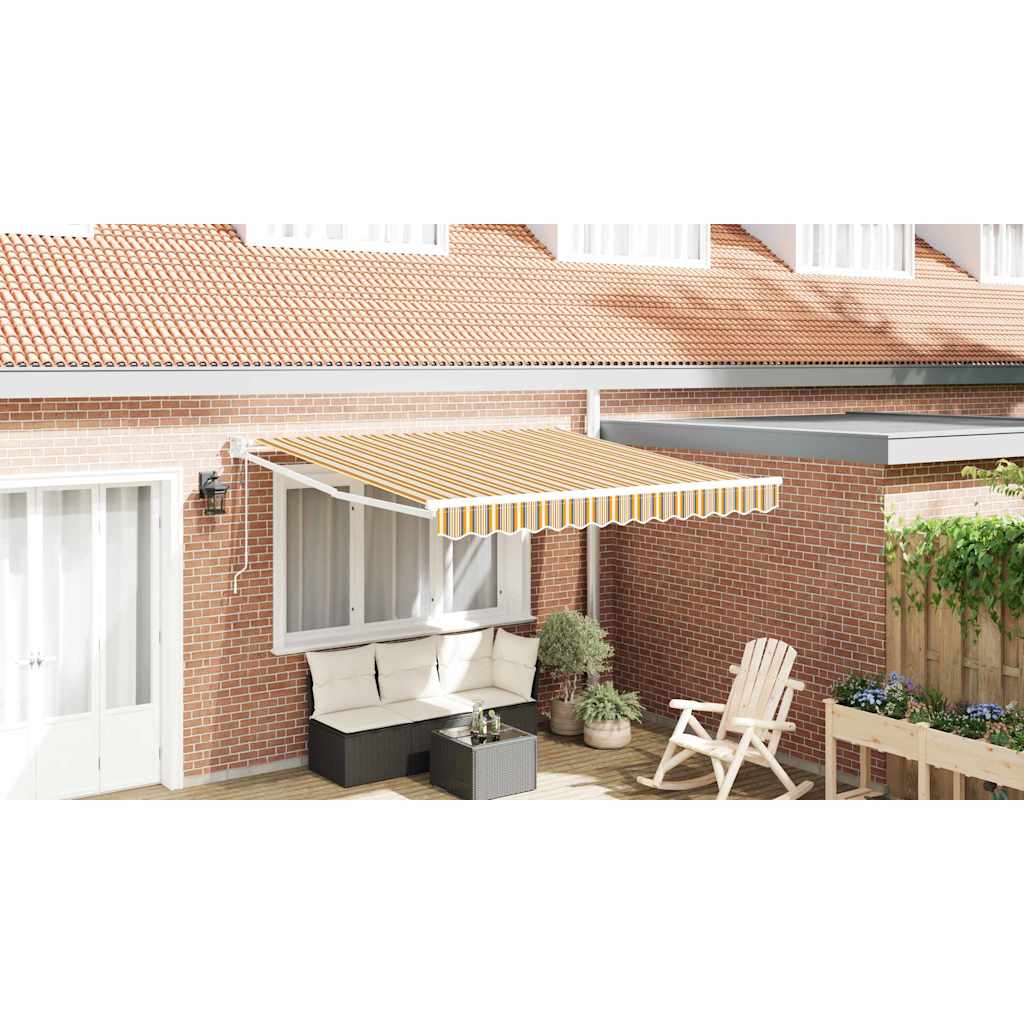 vidaXL Markiza Wielokolorowe 350 x 250 cm Poliester i Metal