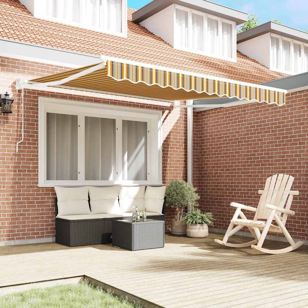 vidaXL Markiza Wielokolorowe 350 x 250 cm Poliester i Metal