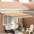 vidaXL Markiza zwijana Wielokolorowe 350 x 250 cm