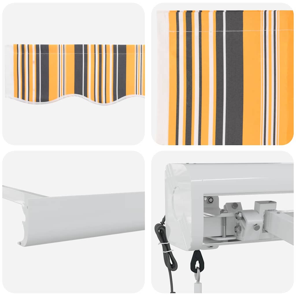 vidaXL Markiza Wielokolorowe 350 x 250 cm Poliester i aluminium