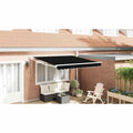 vidaXL Markiza Czarny 350 x 250 cm Poliester i Metal