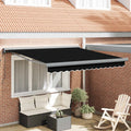 vidaXL Markiza Czarny 350 x 250 x 165 cm Poliester i aluminium