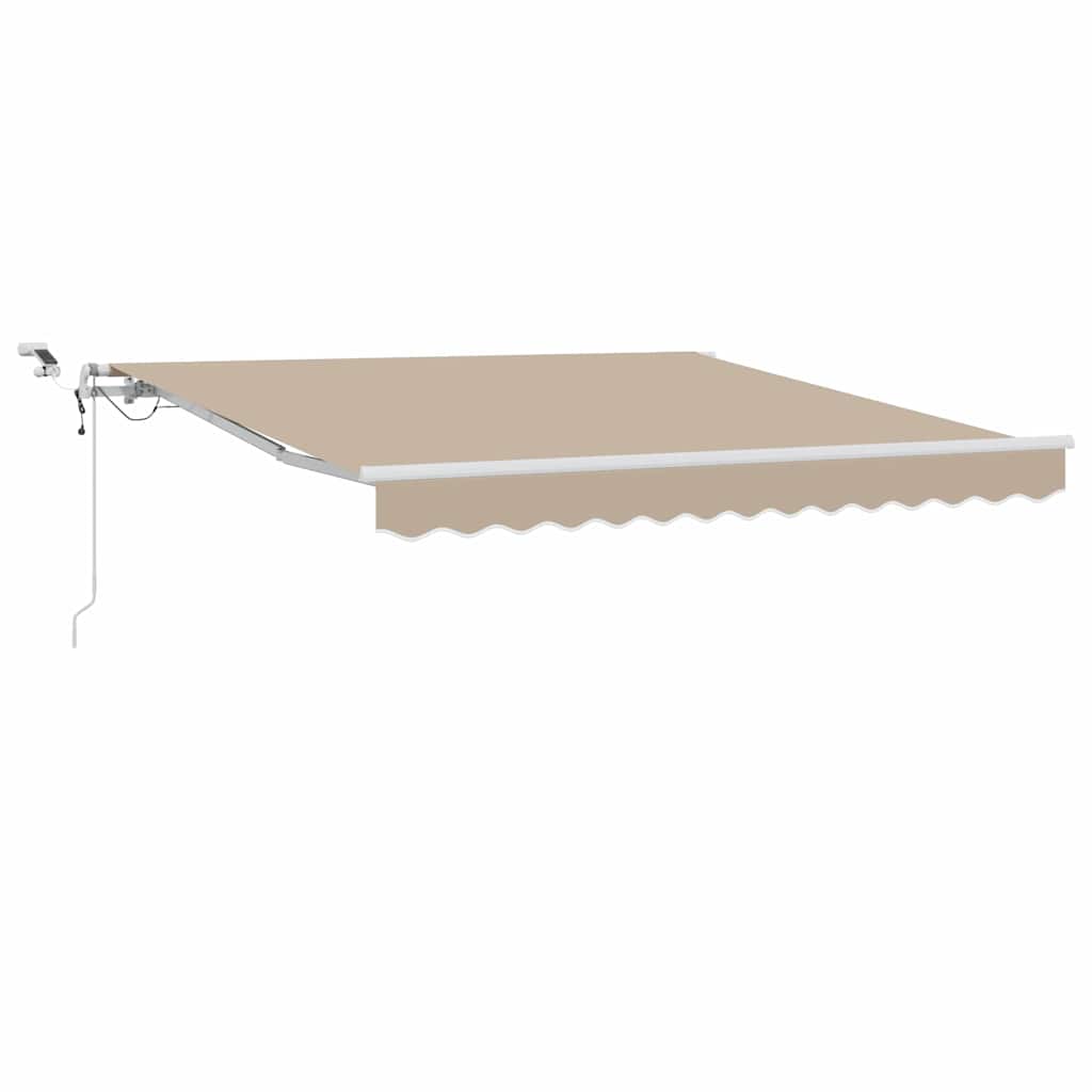 vidaXL Tkanina Zadaszenia Beżowy 350 x 250 cm Poliester