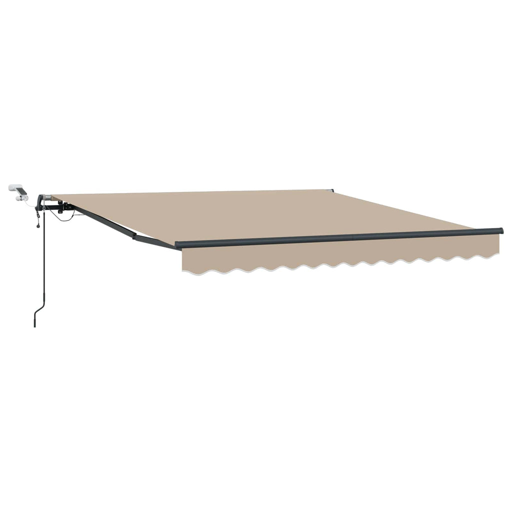 vidaXL Tkanina Zadaszenia Beżowy 350 x 250 cm Poliester