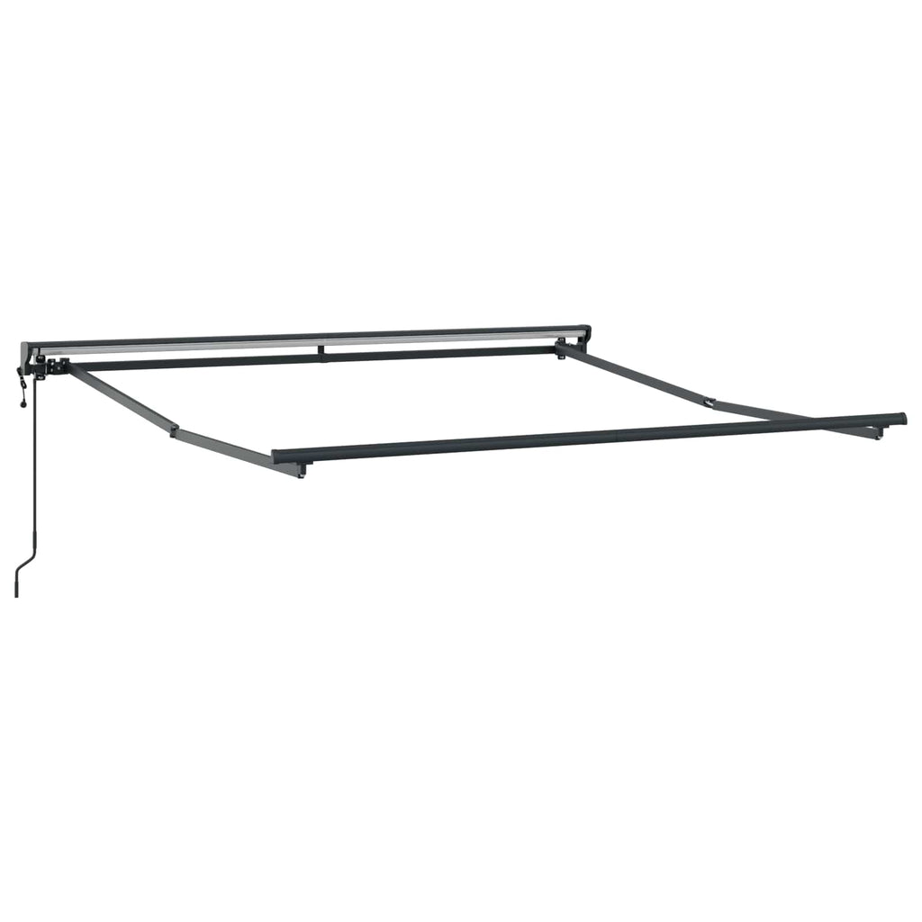 vidaXL Rama markizy Beżowy 350 x 250 cm Poliester z powłoką PU