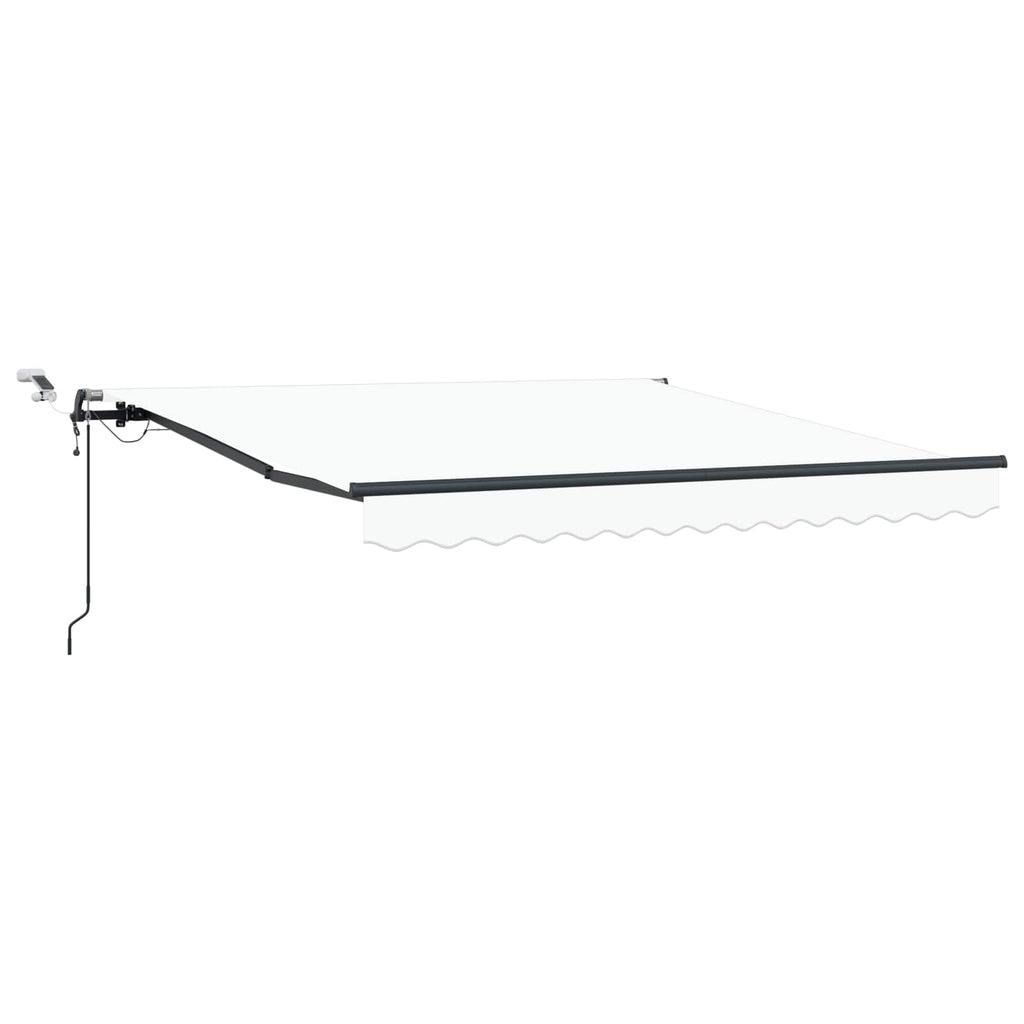 vidaXL Tkanina Zadaszenia Biały 350 x 250 cm Poliester