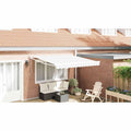 vidaXL Markiza zwijana Biały 350 x 250 cm Poliester i aluminium