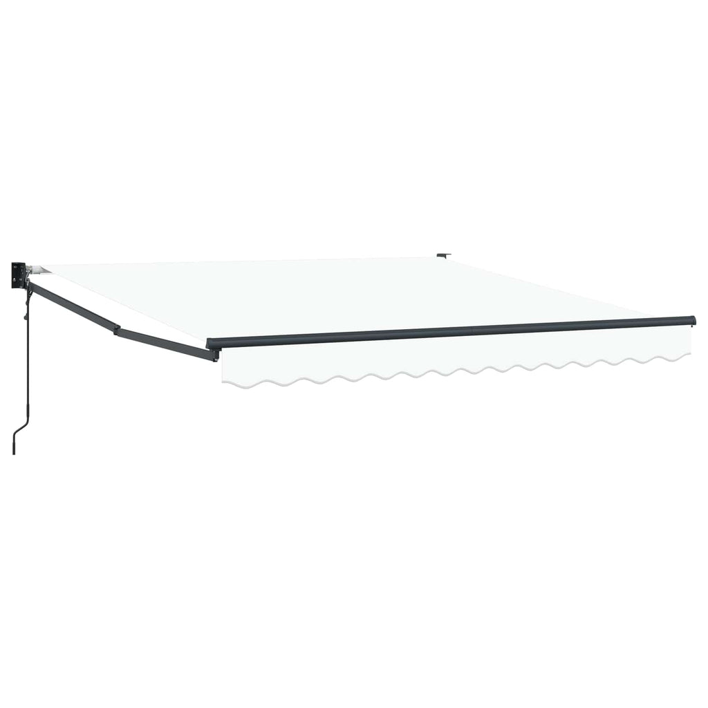 vidaXL Markiza Biały 350 x 250 cm Poliester i Metal