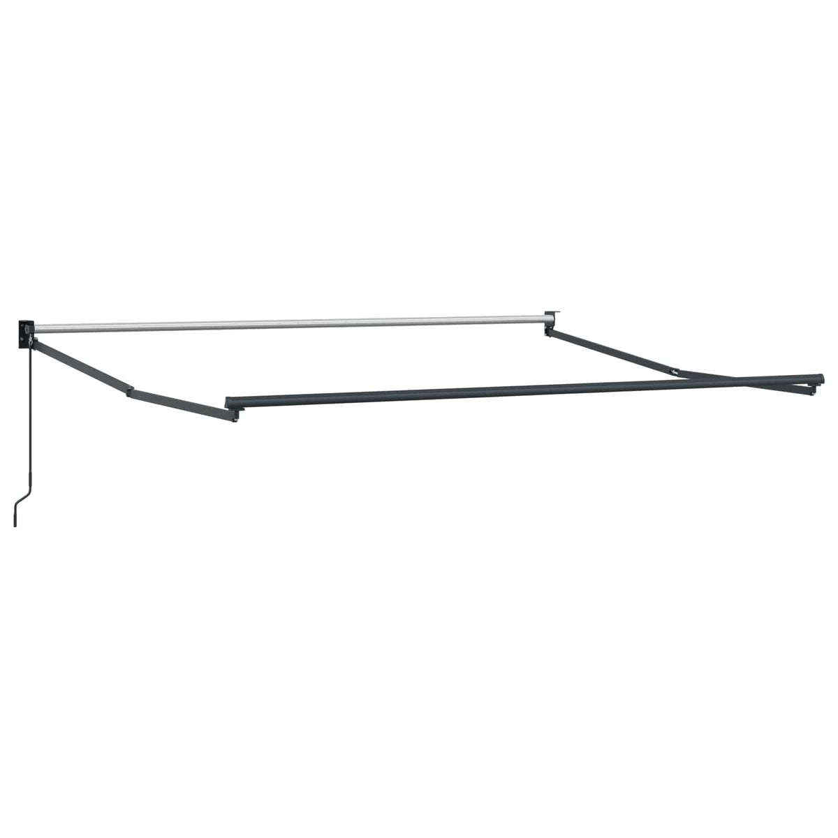 vidaXL Markiza wysuwana jasnoszary 350 x 250 cm