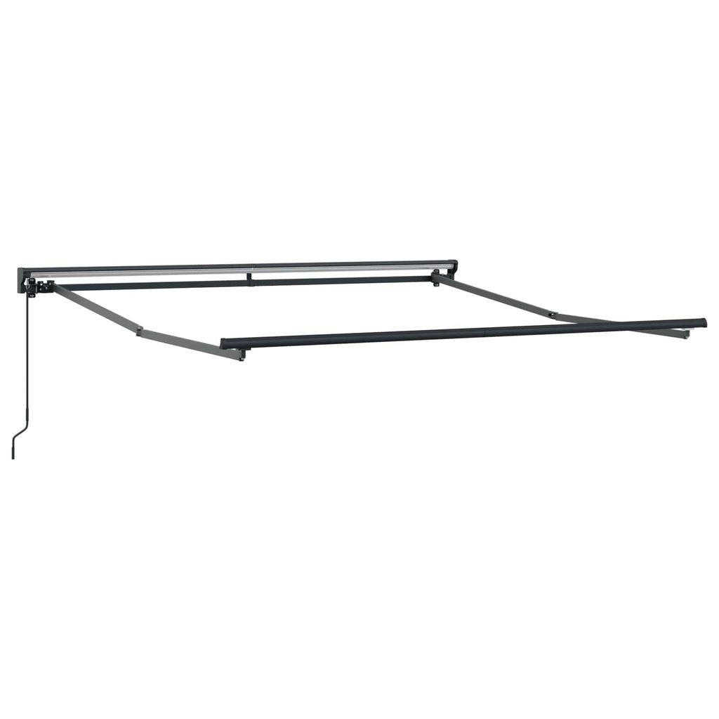 vidaXL Rama markizy jasnoszary 350 x 250 cm Poliester z powłoką PU