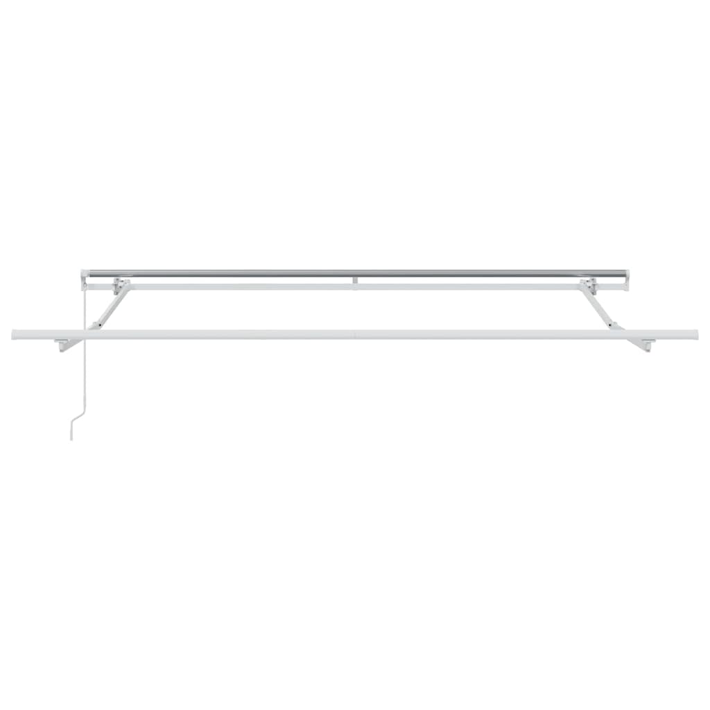 vidaXL Markiza wysuwana czerwony 350 x 250 cm Poliester i aluminium