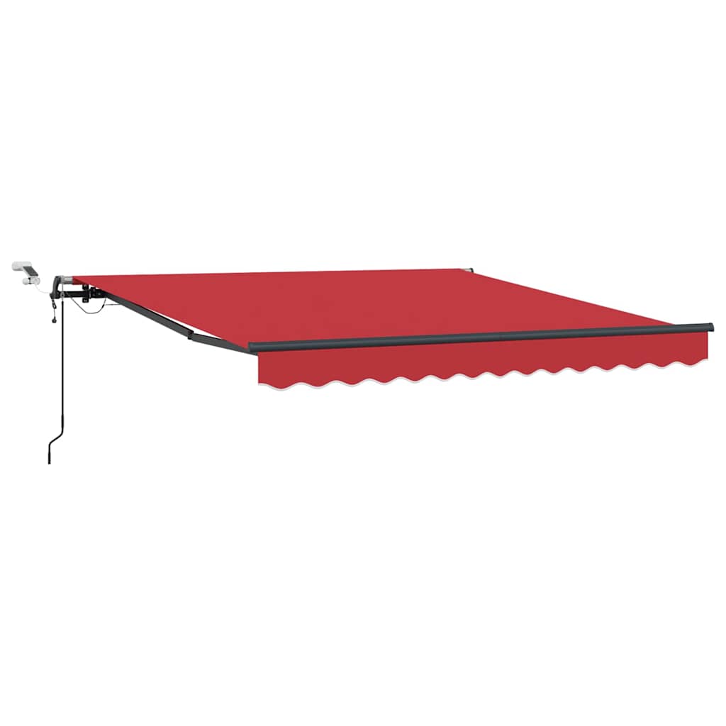 vidaXL Tkanina Zadaszenia Czerwony 350 x 250 cm Poliester