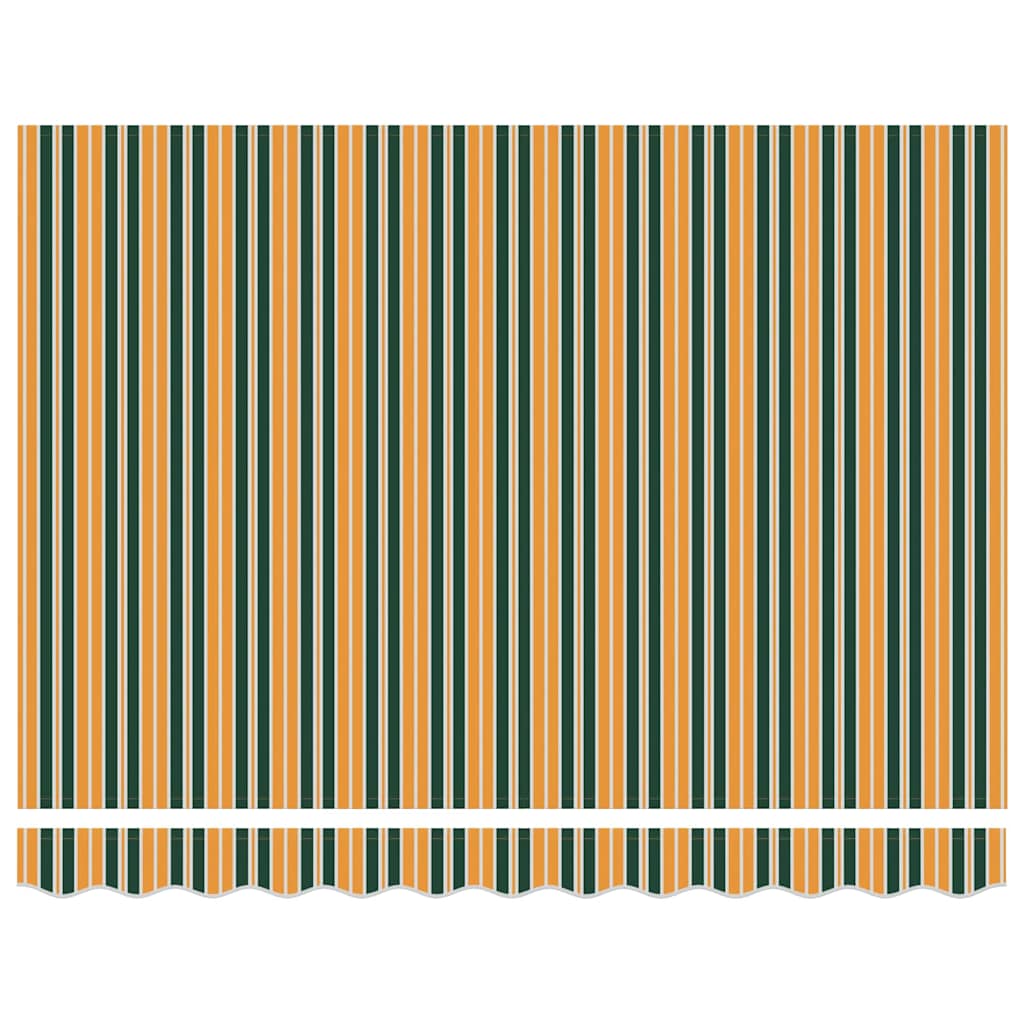 vidaXL Rama markizy Zielony i Żółty 350 x 250 cm