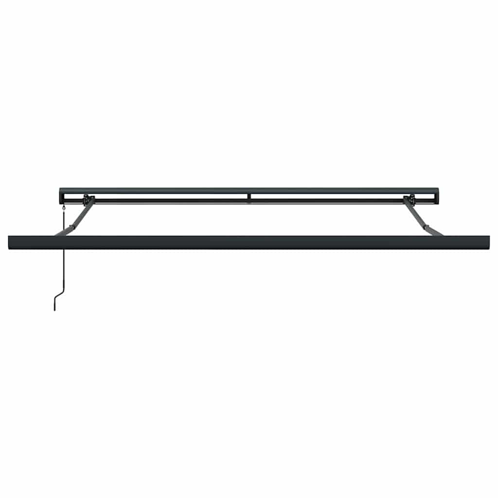 vidaXL Markiza wysuwana Zielony i Biały 350 x 250 cm