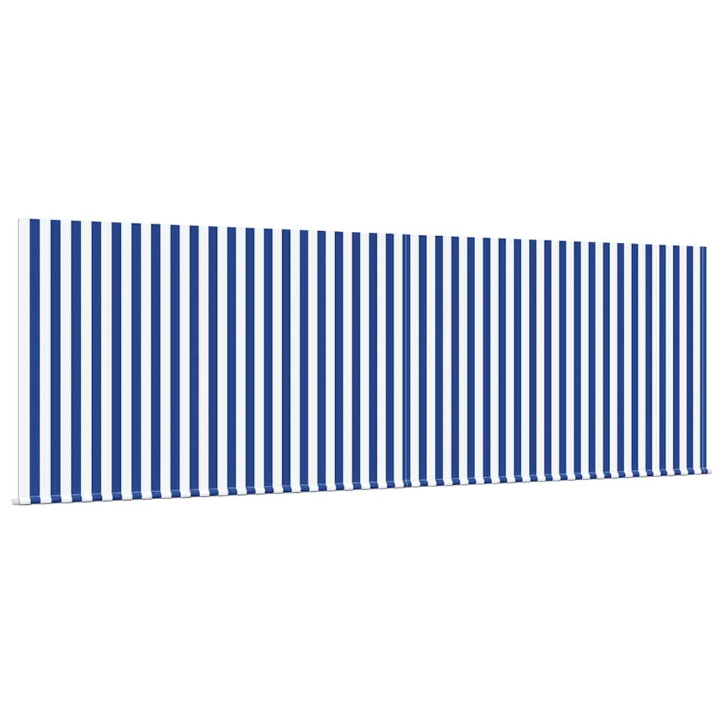 vidaXL Markiza zwijana Niebieski i biały 400 × 300 cm