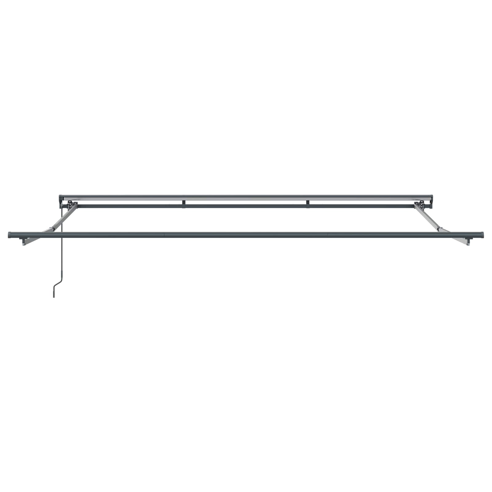 vidaXL Rama markizy Brązowy 400 × 300 cm Poliester z powłoką PU