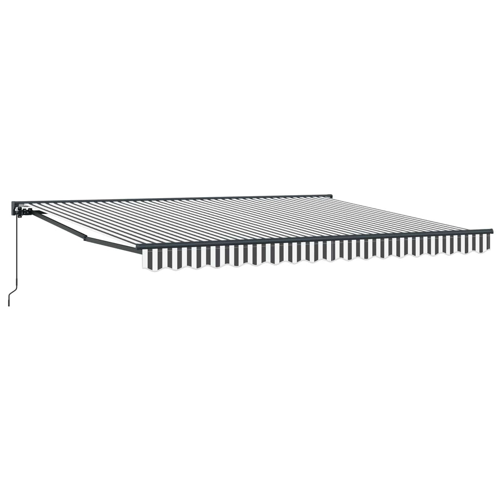 vidaXL Rama markizy Antracytowy i biały 400 × 300 cm