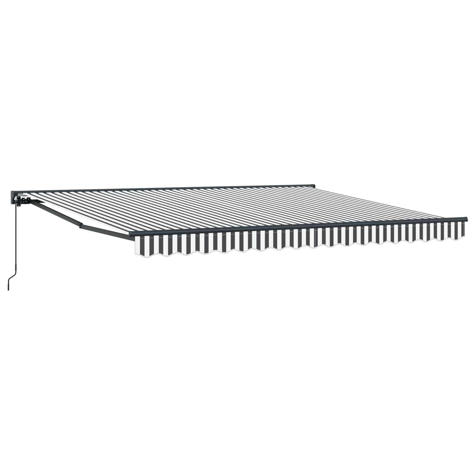 vidaXL Rama markizy Antracytowy i biały 400 × 300 cm