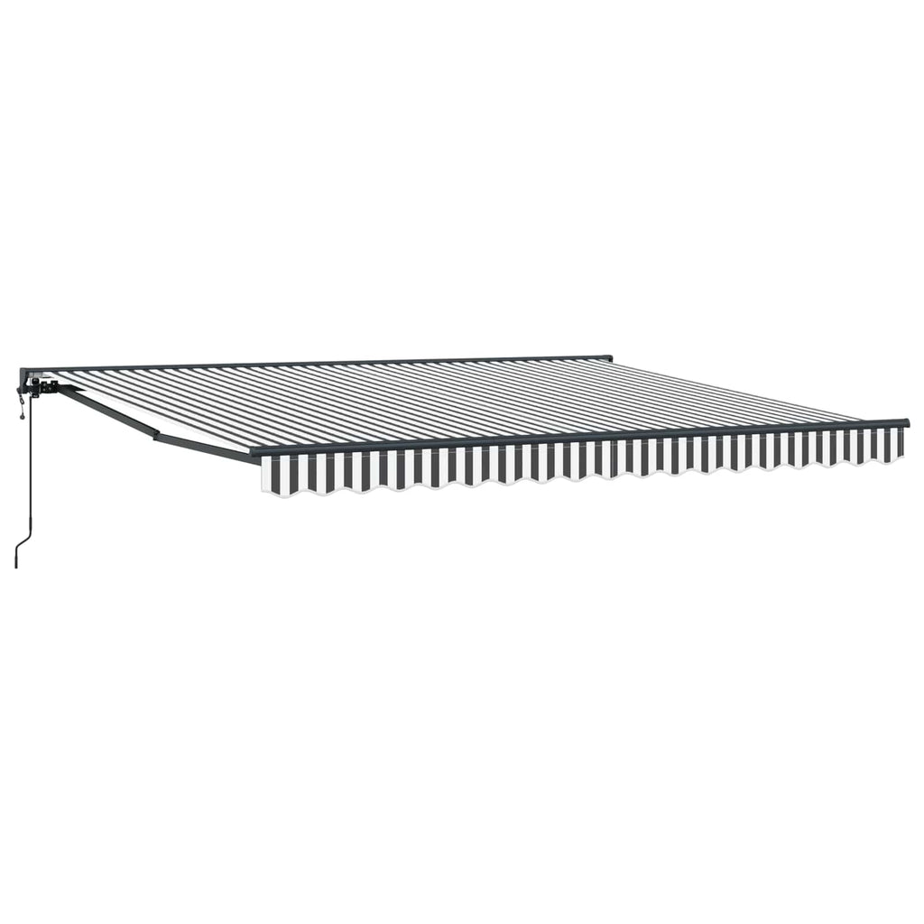 vidaXL Rama markizy Antracytowy i biały 400 × 300 cm