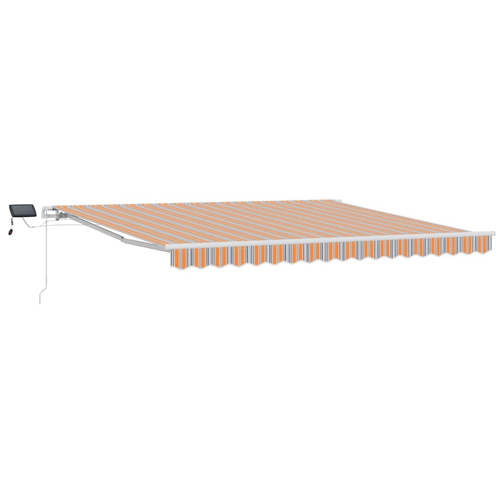 vidaXL Markiza wysuwana Wielokolorowe 400 × 300 cm Tkanina i aluminium
