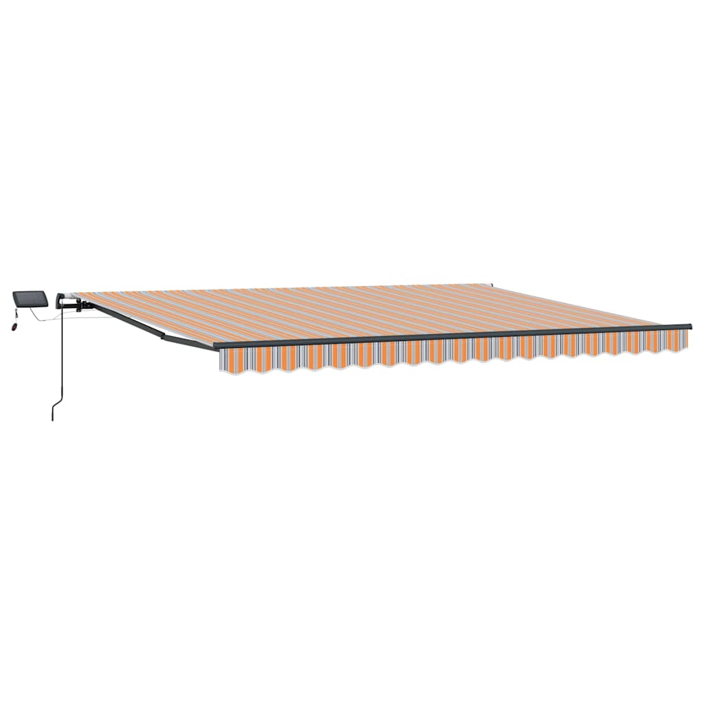 vidaXL Markiza wysuwana Wielokolorowe 400 × 300 cm Tkanina i aluminium