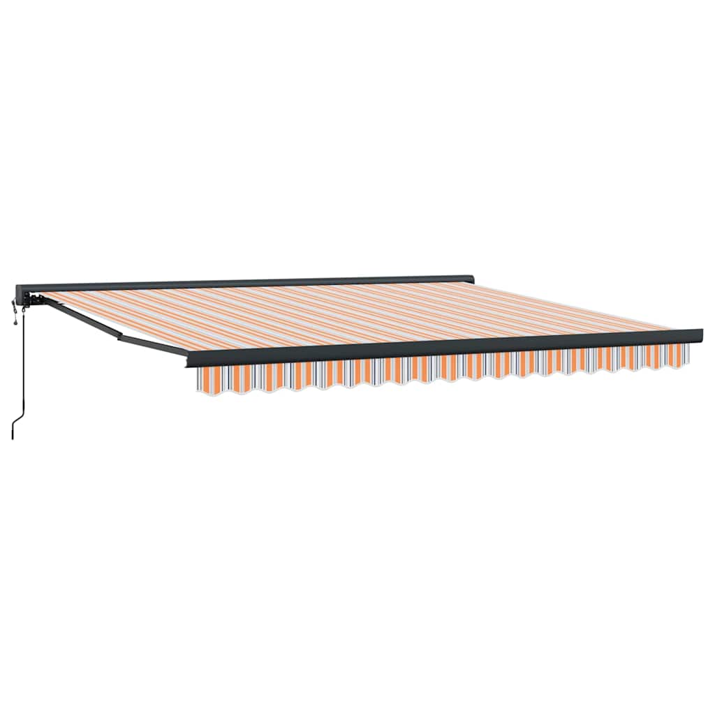 vidaXL Markiza wysuwana Wielokolorowe 400 × 300 cm Tkanina i Metal