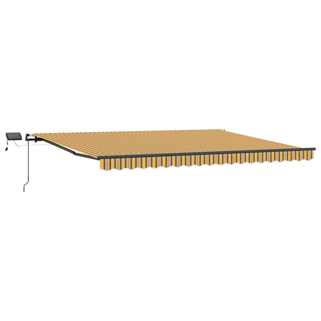 vidaXL Markiza wysuwana Wielokolorowe 400 × 300 cm Tkanina i aluminium
