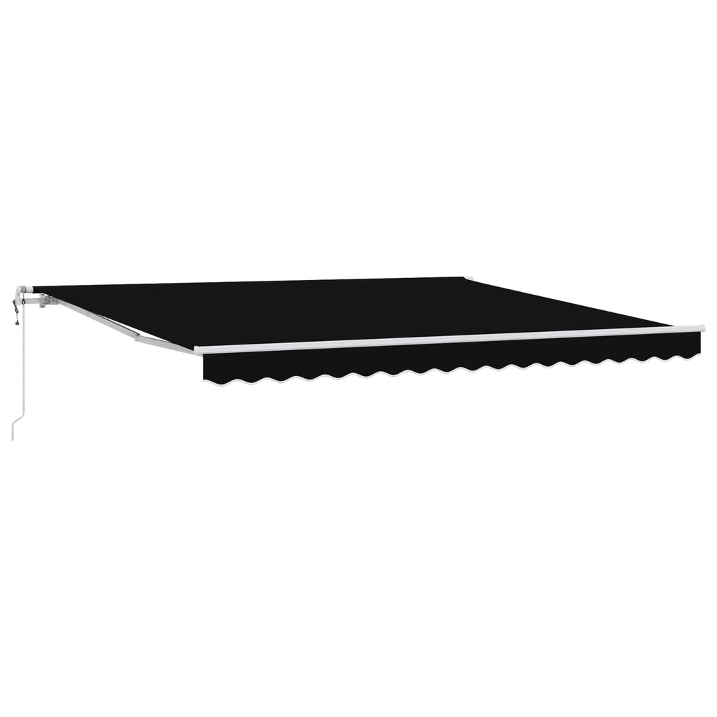 vidaXL Elektryczna Rozkładana Markiza Czarny 400 × 300 cm