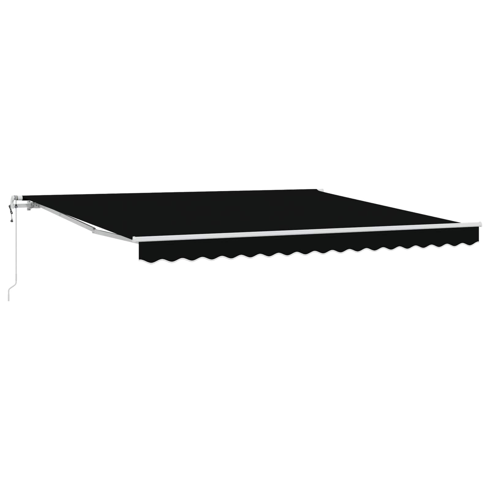 vidaXL Elektryczna Rozkładana Markiza Czarny 400 × 300 cm
