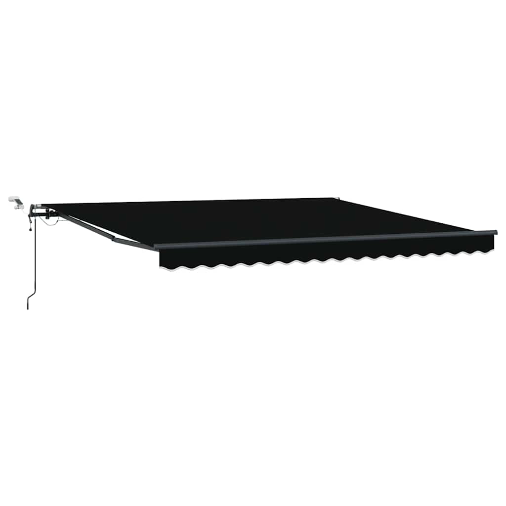 vidaXL Tkanina Zadaszenia Czarny 400 × 300 cm Poliester