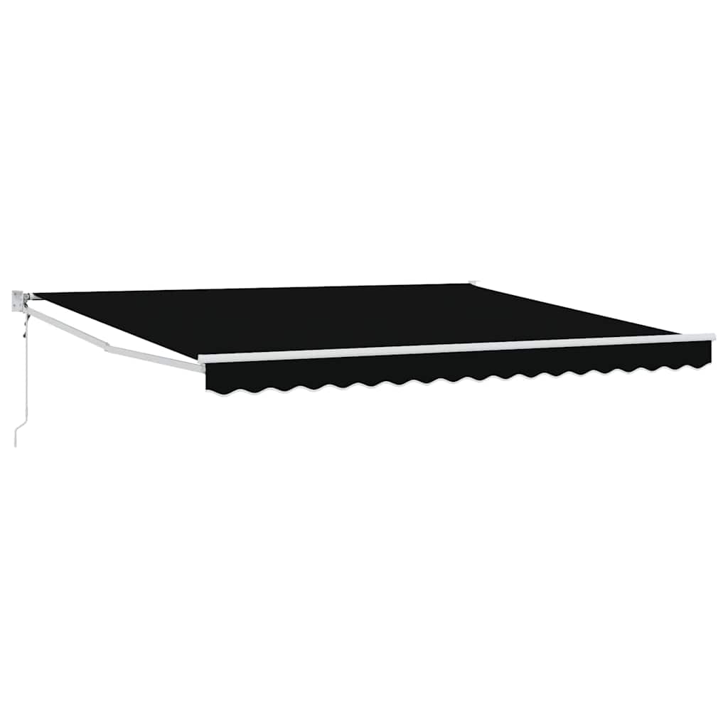 vidaXL Markiza Czarny 400 × 300 cm Poliester i Metal