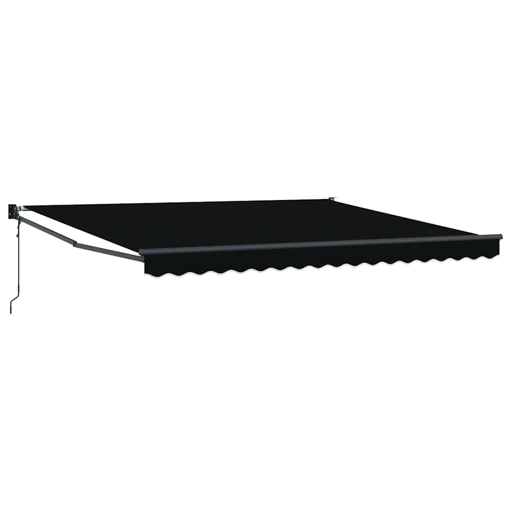 vidaXL Markiza Czarny 400 × 300 cm Poliester i Metal