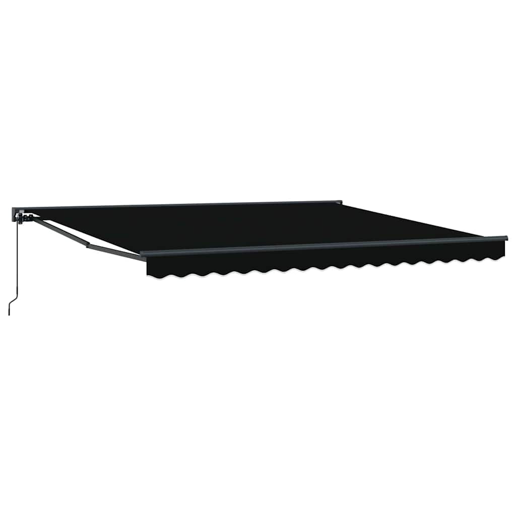 vidaXL Rama markizy Czarny 400 × 300 cm Poliester z powłoką PU