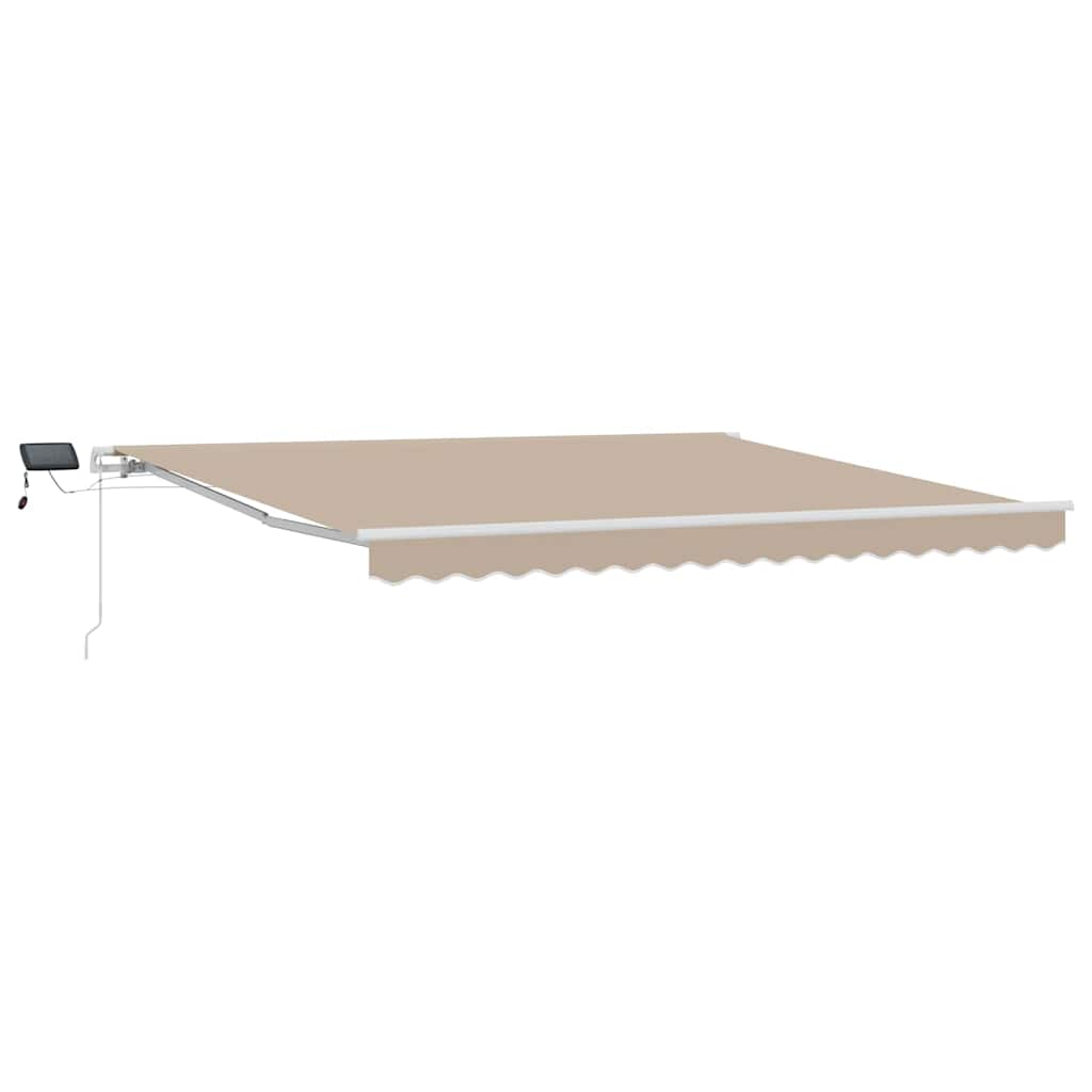 vidaXL Markiza zwijana Beżowy 400 × 300 cm Tkanina i Stal