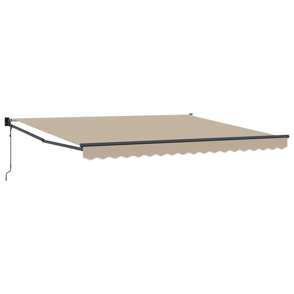 vidaXL Markiza Beżowy 400 × 300 cm Poliester i Metal