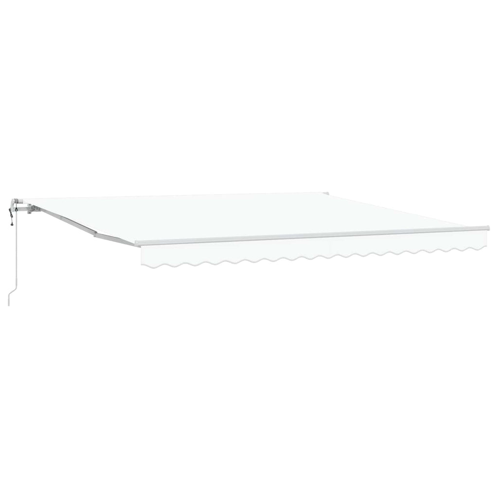 vidaXL Elektryczna Rozkładana Markiza Biały 400 × 300 cm