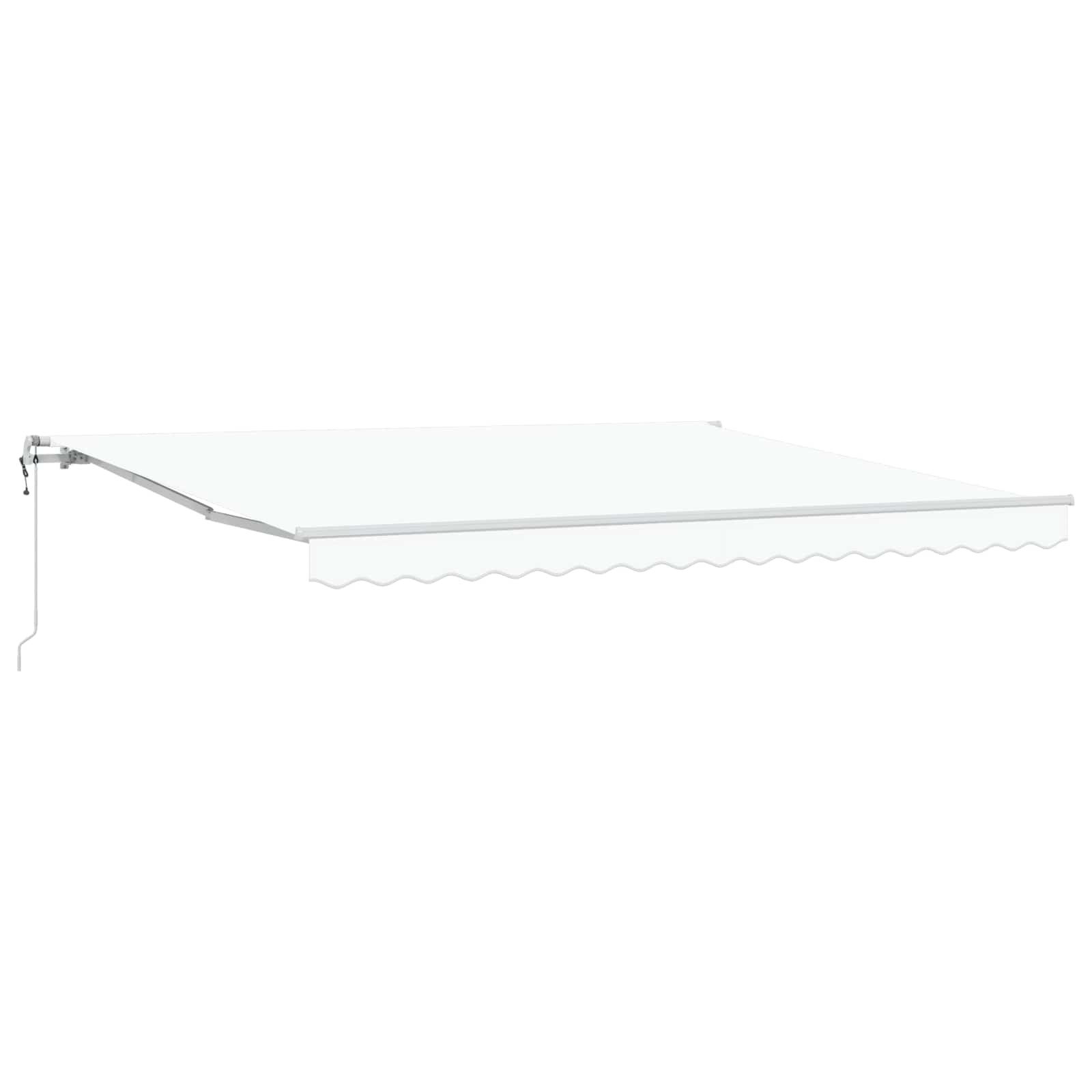 vidaXL Elektryczna Rozkładana Markiza Biały 400 × 300 cm