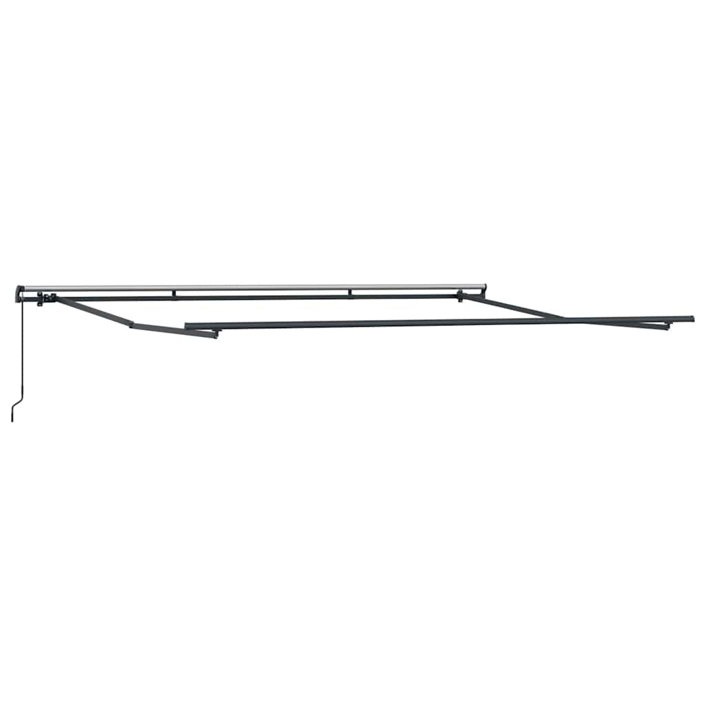 vidaXL Markiza wysuwana Biały 400 × 300 cm Poliester i aluminium