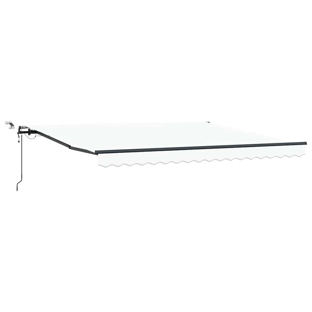 vidaXL Tkanina Zadaszenia Biały 400 × 300 cm Poliester