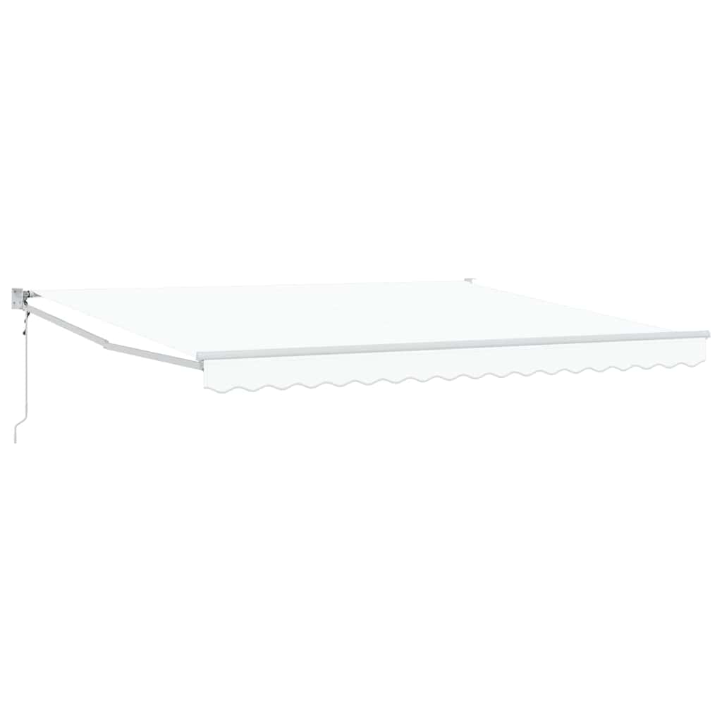 vidaXL Markiza Biały 400 × 300 cm Poliester i Metal