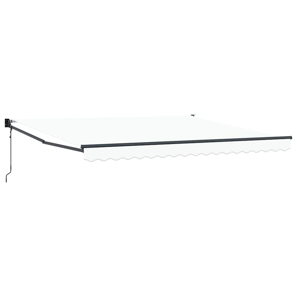 vidaXL Markiza Biały 400 × 300 cm Poliester i Metal